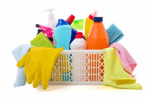 Waste handling and disposal compliance during cleaning service