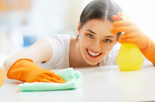 Professional house cleaning in a Westminster living room